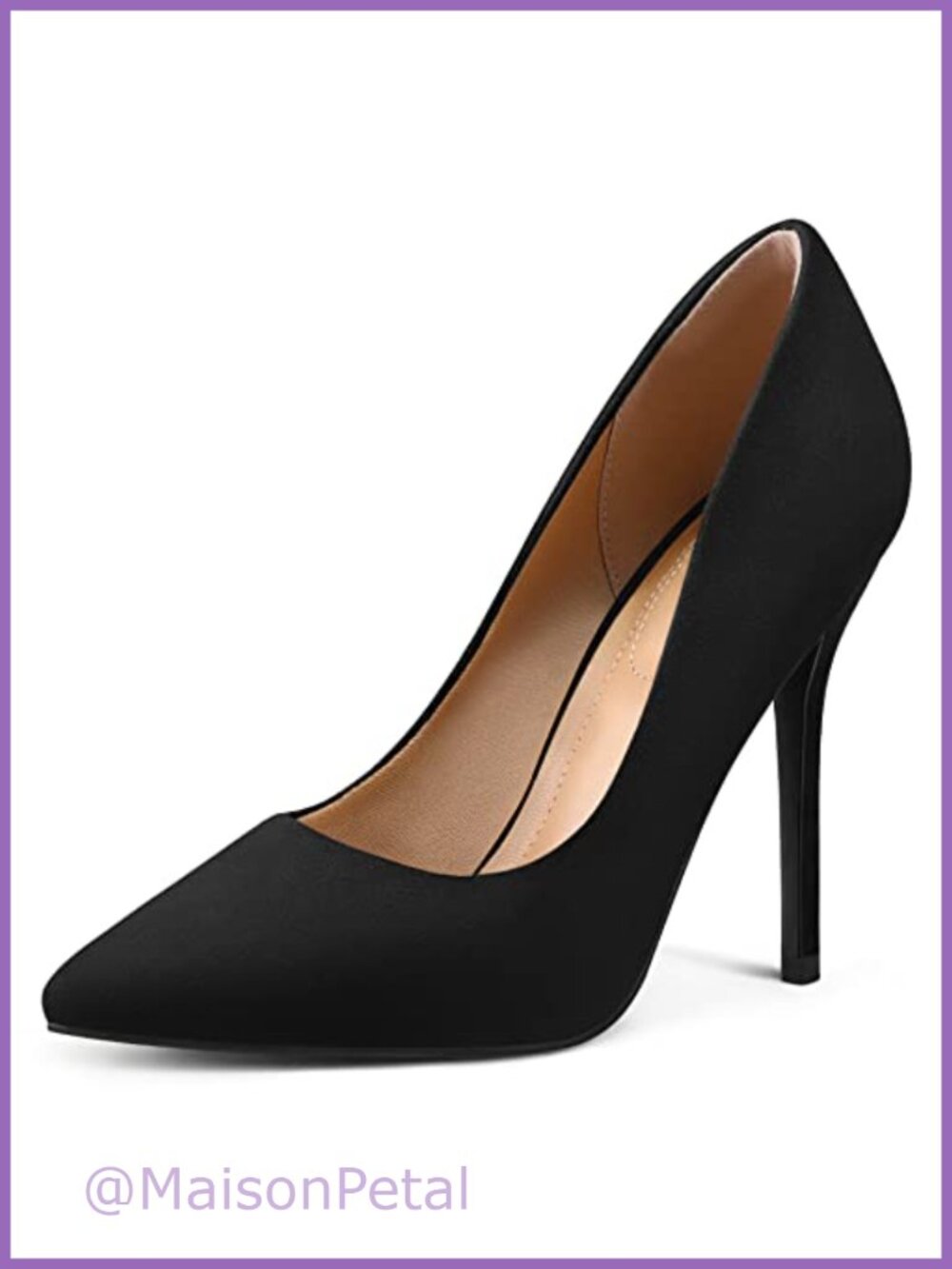 Women's 4IN Stiletto High Heels Pointed Toe Slip On Dress Pumps
